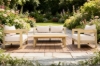 Picture of LUMORA 4PC Acacia Wood Outdoor Sofa Set with Thick Cushions