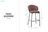 Picture of CIAN Bar Chair with Footrest