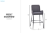Picture of GALE Bar Chair with Footrest