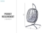 Picture of TUROSS Rattan Outdoor Hanging Egg Chair