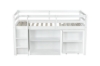Picture of OLIVER Solid Wood Single Size Loft Bed Frame with Mobile Desk & Storage