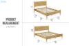 Picture of HARPER Solid Wood Bed Frame in Double/Queen/King Size