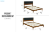 Picture of OSLO Solid Wood Bed Frame in Double/Queen/King Size