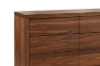 Picture of WALNOVA 3PC/4PC/5PC/6PC Solid Walnut Veneer Bedroom Combo Set with Side Pier in Queen Size