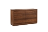 Picture of WALNOVA 6-Drawer Solid Walnut Veneer Dresser
