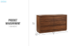 Picture of WALNOVA 6-Drawer Solid Walnut Veneer Dresser