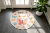Picture of FABLE D100 Cartoon Washable Rug (Butterfly Print)