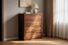 Picture of WALNOVA 4-Drawer Solid Walnut Veneer Tallboy