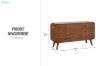 Picture of WALCOTT 6-Drawer Solid Walnut Veneer Dresser without Mirror