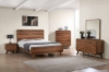 Picture of WALCOTT 4PC/5PC/6PC Solid Walnut Veneer Bedroom Combo Set in Queen Size