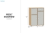 Picture of KAIRA 1-Drawer 3-Door Kids Wardrobe/Storage Cabinet