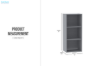 Picture of KOMI 3-Shelf Open Cabinet