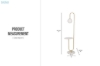 Picture of BELL178 Marble Metal Floor Lamp