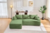 Picture of [FLOOR MODEL CLEARANCE] ASHFORD Fabric Sectional Compressed Sofa (Green) - Chaise Facing Left