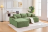 Picture of [FLOOR MODEL CLEARANCE] ASHFORD Fabric Sectional Compressed Sofa (Green) - Chaise Facing Left