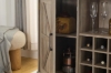 Picture of [FLOOR MODEL CLEARANCE] KENZO 80 One-Door Storage Wine Cabinet/Buffet(Grey)