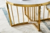 Picture of [FLOOR MODEL CLEARANCE] MONTROSE Marble Top with Golden Legs Side Table - D60