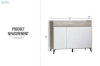 Picture of [FLOOR MODEL CLEARANCE] VALEN 120 3-Door 2-Drawer Shoe Cabinet