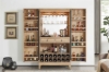 Picture of [FLOOR MODEL CLEARANCE] WALLACE Large Oak Wood Multifunctional Storage Bar Cabinet