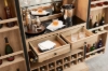 Picture of [FLOOR MODEL CLEARANCE] WALLACE Large Oak Wood Multifunctional Storage Bar Cabinet