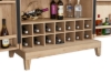 Picture of [FLOOR MODEL CLEARANCE] WALLACE Large Oak Wood Multifunctional Storage Bar Cabinet
