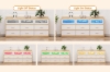 Picture of LUMEO 9-Drawer Dresser/Storage Cabinet with LED Lights (White&Oak)