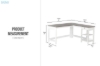 Picture of TIVON 150 L-shaped Desk with Drawer & Shelves