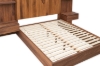 Picture of WALNOVA  Genuine Walnut Veneer Bed Frame with Bedside Tables & Side Pier Set in Queen Size