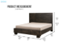 Picture of RIDHELINE Genuine Wood Veneer Bed Frame in Queen/King Size