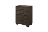Picture of RIDHELINE Genuine Wood Veneer 5-Drawer Tallboy