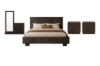 Picture of RIDHELINE 4PC/5PC/6PC Genuine Wood Veneer Bedroom Combo Set in Queen/King Size