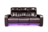 Picture of VOLT Air Leather Dual Motor Power Reclining Sofa Range with Heating and Cooling Cup Holder & Storage & Type-C Port & Wireless Charging & LED Lighting (Brown)