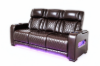 Picture of VOLT Air Leather Dual Motor Power Reclining Sofa Range with Heating and Cooling Cup Holder & Storage & Type-C Port & Wireless Charging & LED Lighting (Brown)