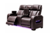 Picture of VOLT Air Leather Dual Motor Power Reclining Sofa Range with Heating and Cooling Cup Holder & Storage & Type-C Port & Wireless Charging & LED Lighting (Brown)