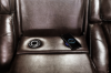 Picture of VOLT Air Leather Dual Motor Power Reclining Sofa Range with Heating and Cooling Cup Holder & Storage & Type-C Port & Wireless Charging & LED Lighting (Brown)