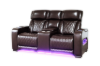 Picture of VOLT Air Leather Dual Motor Power Reclining Sofa Range (Brown) - 3RRC+2RRC+1R Sofa Set