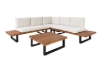 Picture of LASKA Sectional Solid Acacia Wood Outdoor Lounge Sofa Set