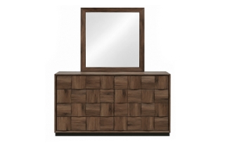 Picture of MERIDIAN 8-Drawer Dresser with 3D Panel Design & Mirror