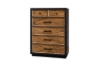 Picture of HERRINGBONE Genuine Wood Veneer 6-Drawer Tallboy