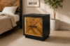 Picture of HERRINGBONE 4PC/5PC/6PC Genuine Wood Veneer Bedroom Combo in Queen/King Size