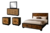 Picture of HERRINGBONE 4PC/5PC/6PC Genuine Wood Veneer Bedroom Combo in Queen/King Size