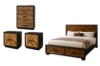 Picture of HERRINGBONE Genuine Wood Veneer Bedroom Combo - 6PC Queen Size