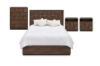 Picture of MERIDIAN 4PC/5PC/6PC Bedroom Combo Set in Queen Size with 3D Panel Design