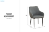 Picture of DALTON Dining Chair (Grey) - 2 Chairs in 1 Carton