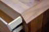 Picture of WALCOTT 6-Drawer Genuine Walnut Veneer Dresser with Mirror