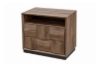 Picture of MERIDIAN 2-Drawer Bedside Table with 3D Panel Design