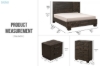 Picture of RIDHELINE Genuine Wood Veneer Bedroom Combo Set - 4PC King