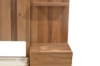 Picture of WALNOVA  Genuine Walnut Veneer Bed Frame with Bedside Tables & Side Pier Set in Queen Size
