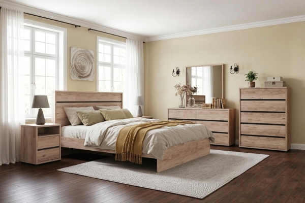 Picture of OAKFORD 4PC/5PC/6PC Bedroom Combo Set in Queen/King Size
