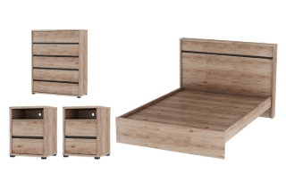 Picture of OAKFORD Bedroom Combo - 4PC Queen Size